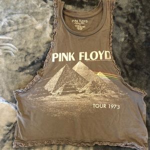 Pink Floyd crop tank top